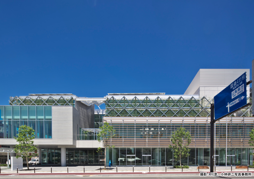 三宅建築設計事務所 山梨県立図書館 山梨県 SRC造 地上3階 地下1階建