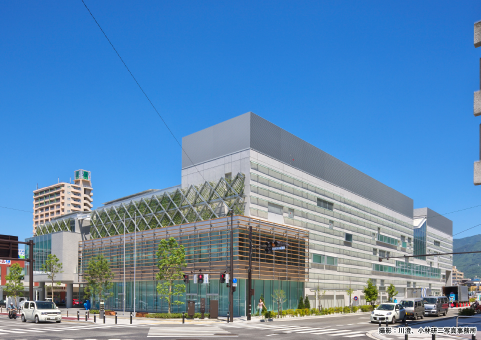 三宅建築設計事務所 山梨県立図書館 山梨県 SRC造 地上3階 地下1階建