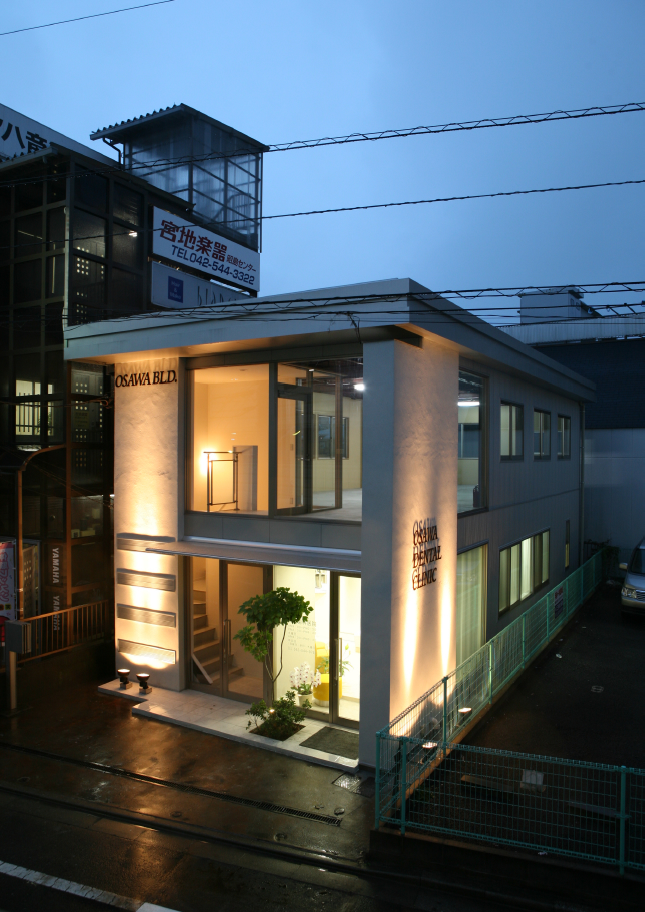 三宅建築設計事務所 大沢歯科 東京都 鉄骨造 2階建
